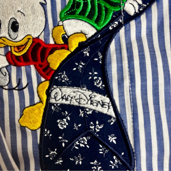 Disney x Segreta Italy Donald Duck Embroidered Shirt US 12 / IT 42 - Picture 7 of 13